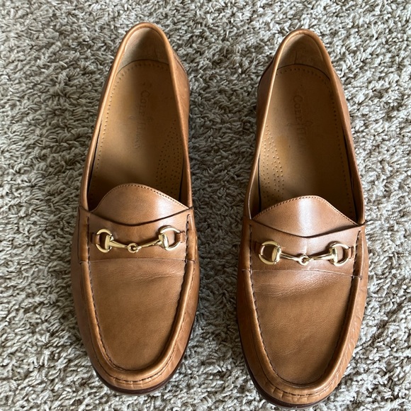 Cole Haan Ascot Bit British Tan Slip-On Loafers in Size 13M - Picture 2 of 6